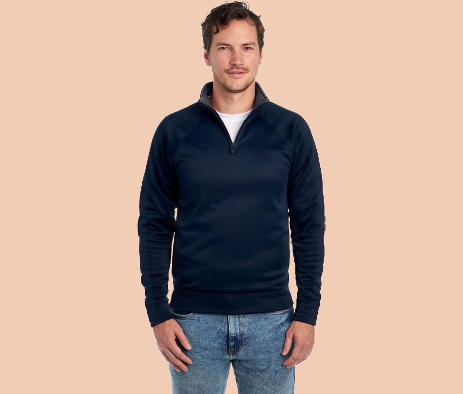 Quarter-Zip Cadet Collared Jackets
